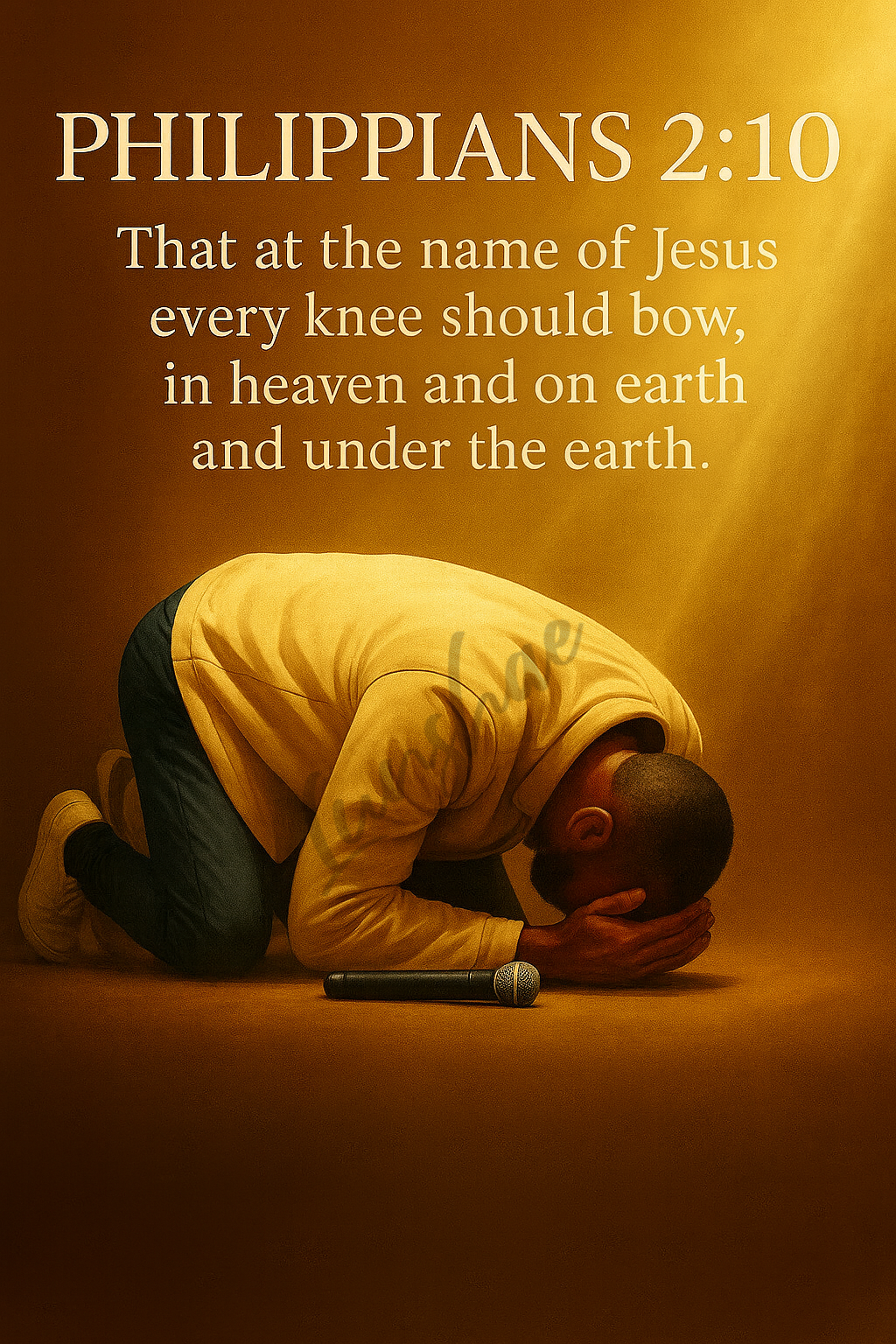 Philippians 2:10 Every Knee Shall Bow – Digital Wall Art Print