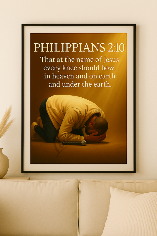Philippians 2:10 Every Knee Shall Bow – Digital Wall Art Print