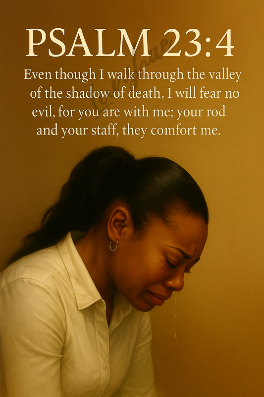 Psalm 23:4 Comfort in the Valley – Digital Wall Art Print