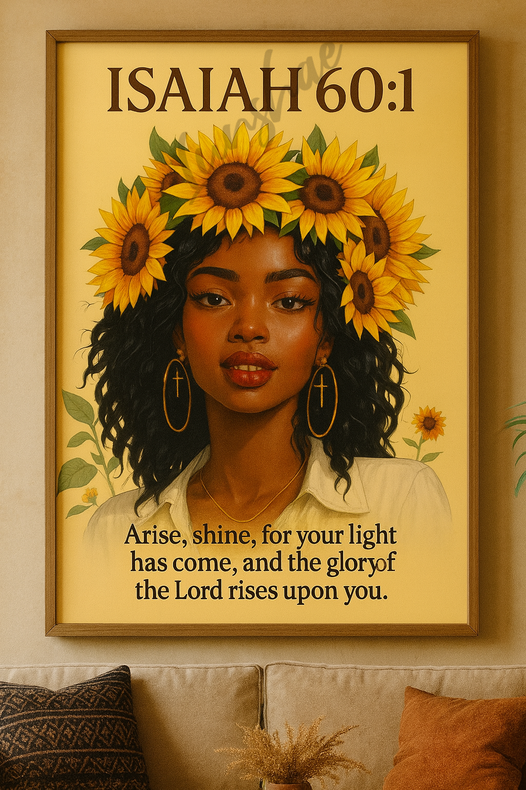 Isaiah 60:1 Arise & Shine – Digital Wall Art Print