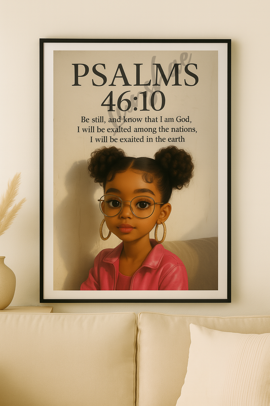 Psalms 46:10 Be Still – Digital Wall Art Print