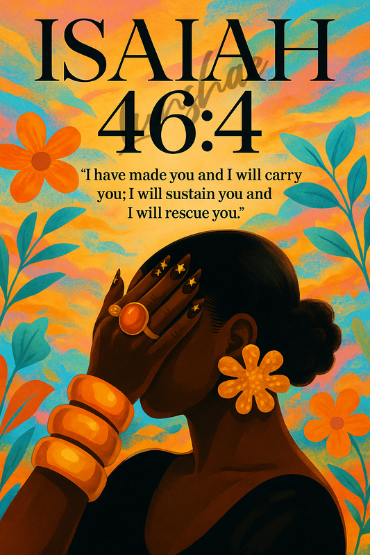 Isaiah 46:4 I Will Carry You - Digital Wall Art Print