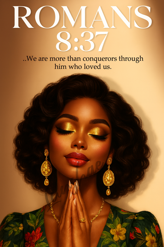 Romans 8:37 More Than Conquerors  - Digital Wall Art Print