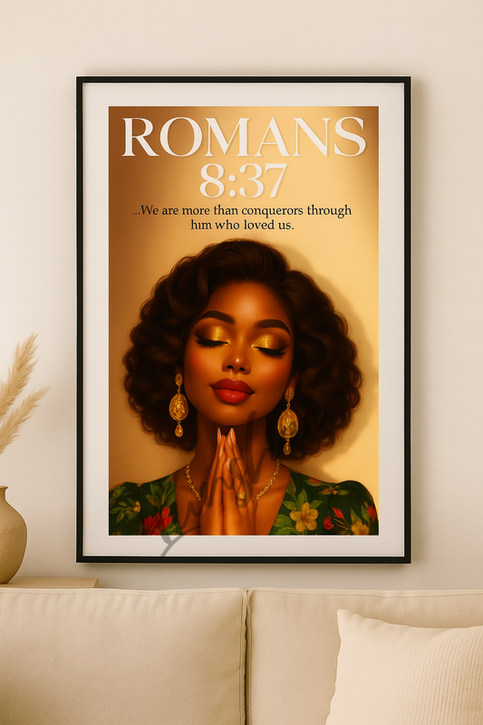 Romans 8:37 More Than Conquerors  - Digital Wall Art Print